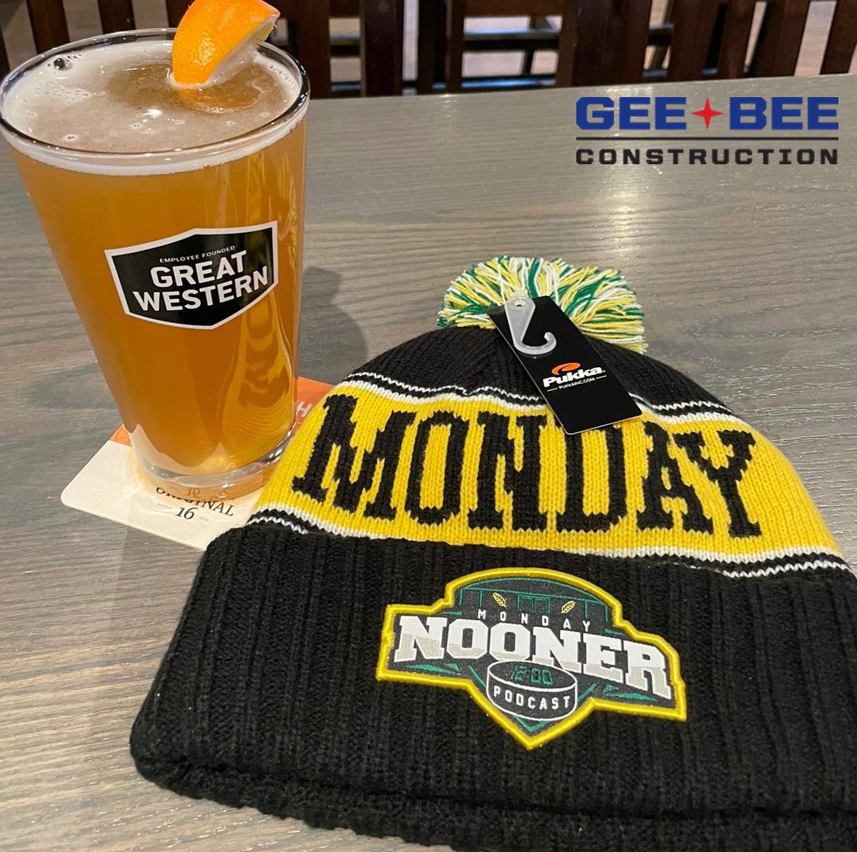 Gretzky rookie or Nooner touque, what’s harder to land ?
Thank Gee Bee Construction, not us.