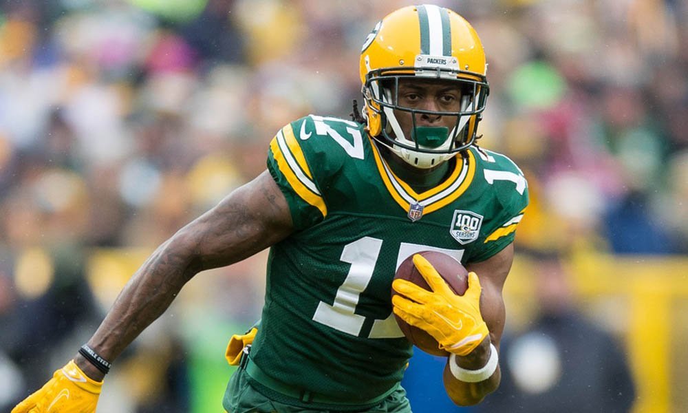 PRLDCity's tweet photo. We have officially acquired WR Davante Adams from the Cornflake Thieves in exchange for WRs AJ Brown, Adam Thielen, DeAndre Hopkins, and RB Darrell Henderson. #PoundEm https://t.co/2Bro1aTDgt