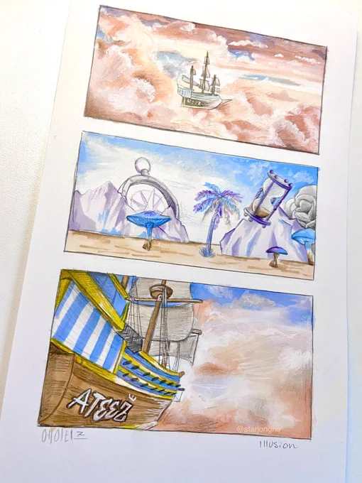 scenes from: #ATEEZ ILLUSION 🌅

- #에이티즈 #ATEEZfanart #creaTINY @ATEEZofficial 