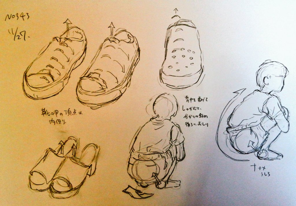 #一日一模写 343/365
1〜3枚目は下田スケッチ様イラスト 