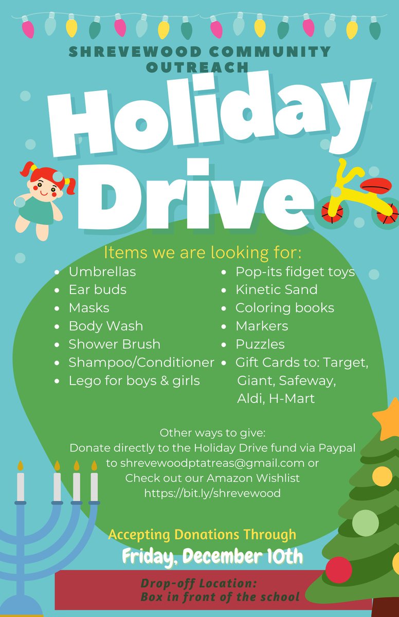 From our Community Outreach committee: <a href="/ShrevewoodES/">Shrevewood Elementary School</a>