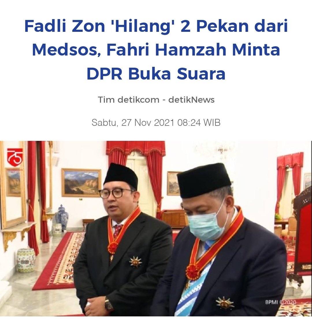 Teman² saya mohon doa agar Fadli zon diterima di sisiNya.

Berdoa sesuai keyakinan masing².
Berdoa mulai.... 🤲