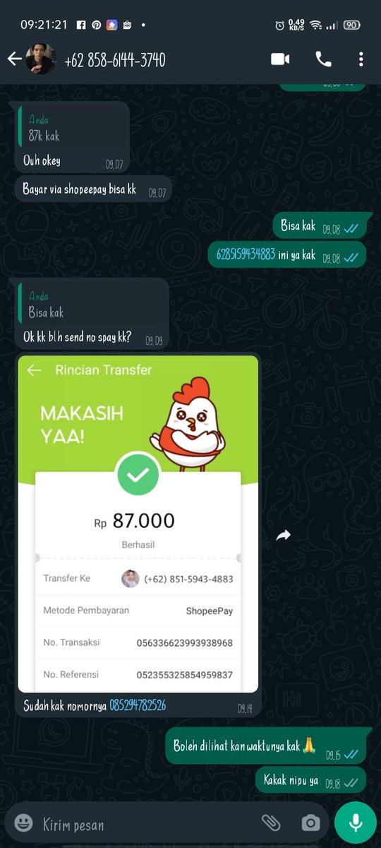 uppuzr's tweet image. ‼️ PENIPUAN ‼️

Buat ba yang jualan pulsa tsel hati hati sama nomer  085294782526  dia nipu mau beli pulsa

#zonauang #zonajajan #zonaBU #zonabaᅠᅠᅠ