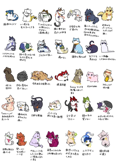 猫化刀剣男士たち🐈 
