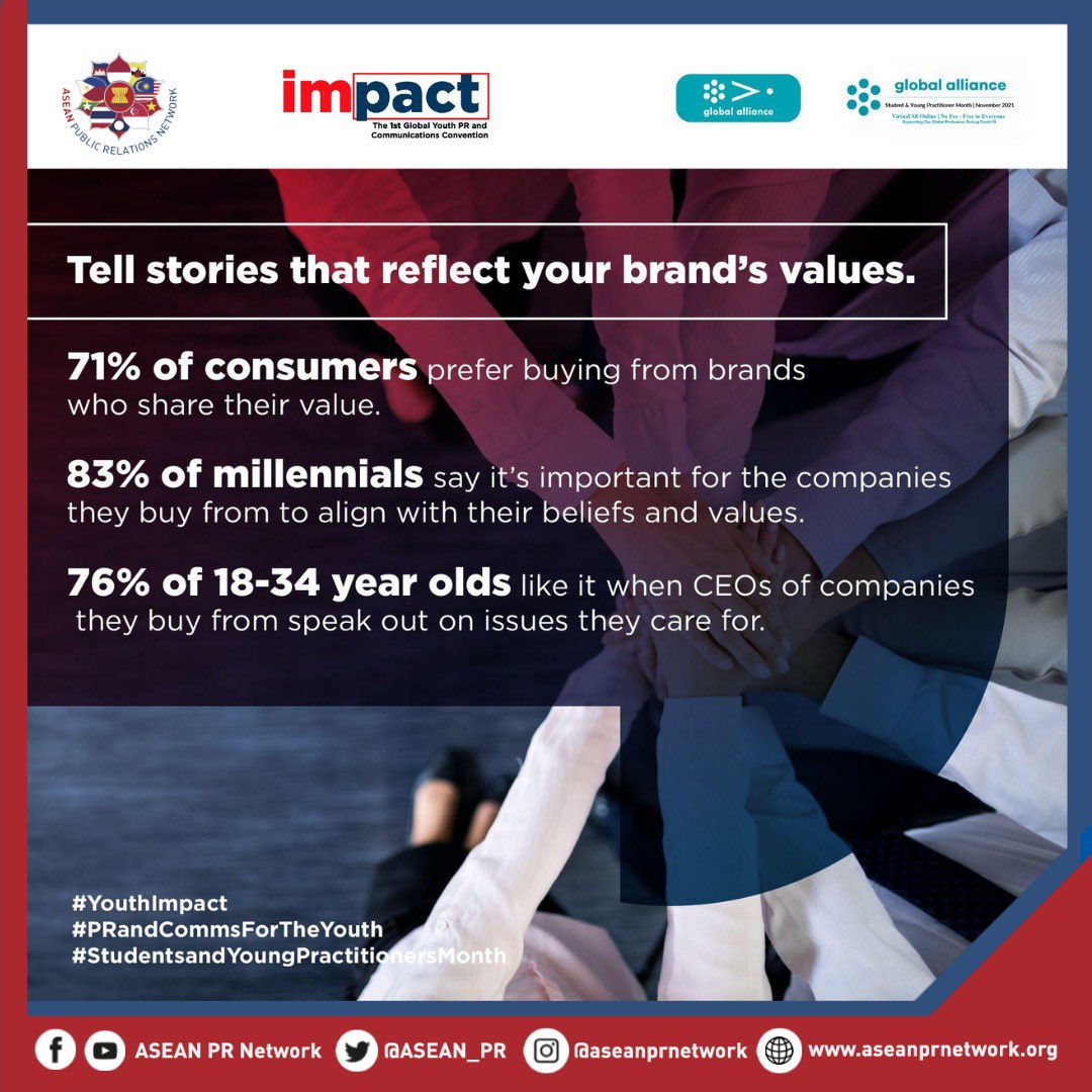 Learn about past crises and how professionals and students alike can contribute real-life solutions at IMPACT: The Global Youth Public Relations Convention. Click to register bit.ly/3D7v20a 

#YouthImpact
#PRandCommsForTheYouth
#StudentsandYoungPractitionersMonth