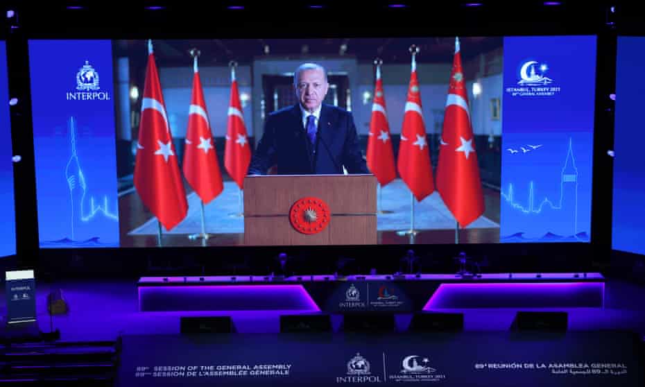 KenRoth's tweet photo. "Human rights activists have accused Turkey of using its role as host of Interpol’s general assembly to push for a crackdown on critics and political opponents who have fled the country." https://t.co/xAItIvpAqS https://t.co/9W7QxSoLxJ