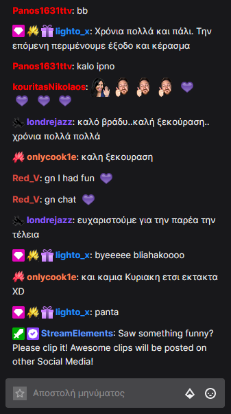 bliaH_'s tweet photo. Όταν το stream τελειώνει έτσι, ξέρεις ότι κάτι έκανες σωστά!!! Σας ευχαριστώ όλους και όλες για την εκπληκτική παρέα!!! <3 https://t.co/7guY1HCBHC
