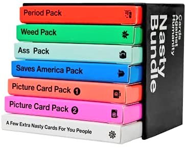 sukawatg's tweet photo. Cards Against Humanity: Nasty Bundle; 6 Themed Packs + 10 New Cards.

--> https://t.co/PDnVhK6QJM

#WhatCAHWants #CAH 
#CardsAgainstHumanity https://t.co/0lqBlkKePC