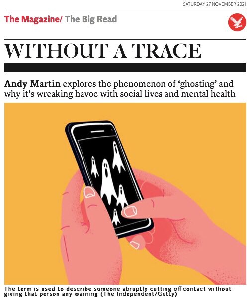 andymartinink's tweet photo. If you’ve ever been ghosted - or you’ve ghosted - this is for you #stopghosting @SarahCalvertUK @JaimieSeaton https://t.co/MLnTYjhAk6 https://t.co/AeKYCmFKxr