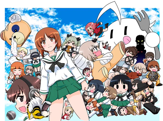 #とにかくワチャーッと集合してる絵を晒す見た人もやる 