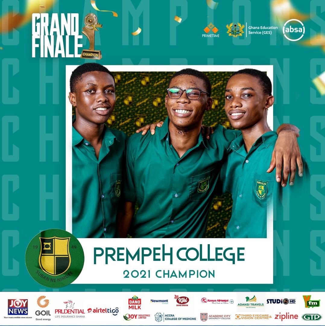 Adehyee2000plus's tweet photo. A recap of the top story @PrempehCollege @Amanadehye3U @amanadehye_ust #amanfoo #prempehcollege #NSMQ2021 https://t.co/y9o40JjaMi