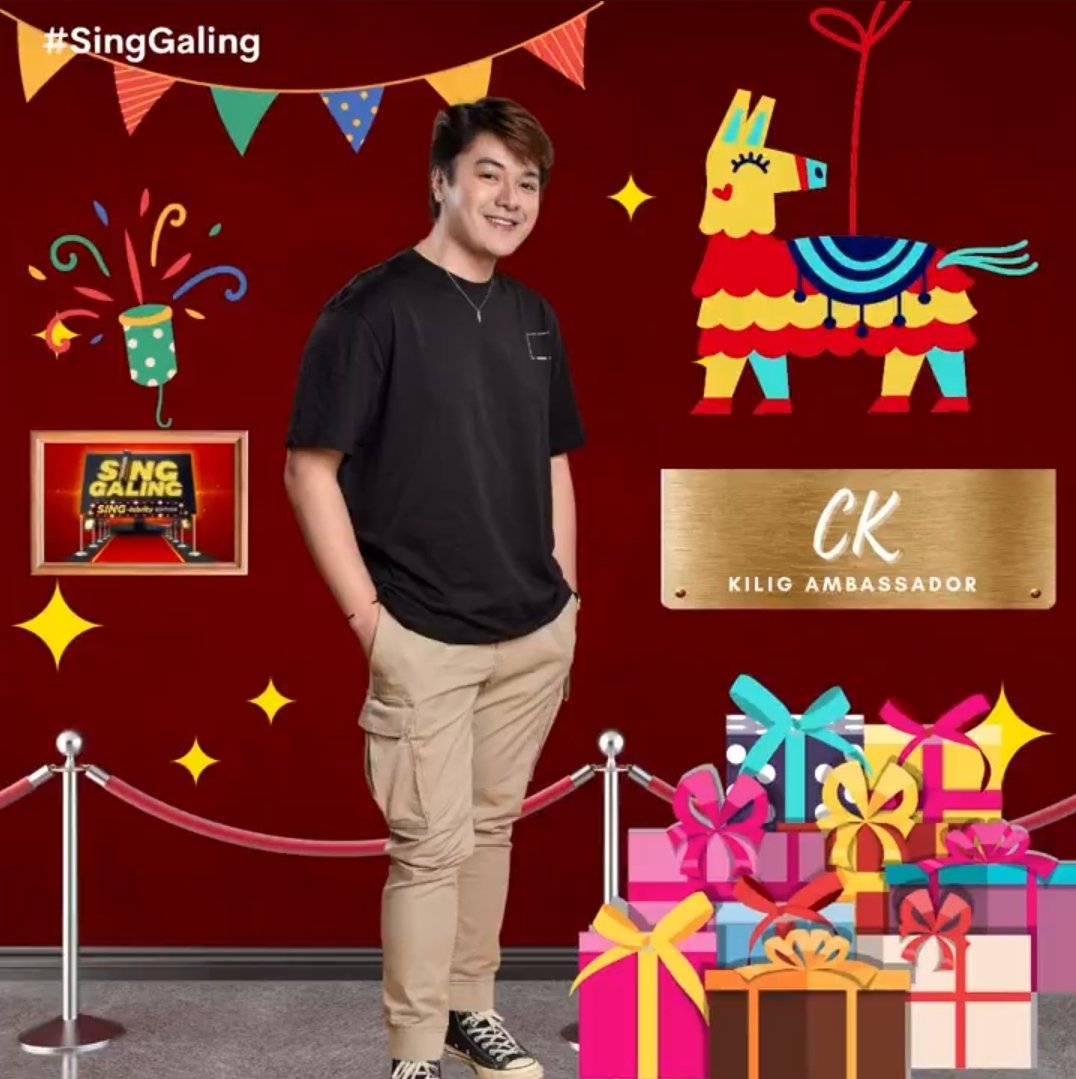 KierViTeamAbrod's tweet photo. Thank you so much @SingGalingTayo for having @hashtag_CK 

SINGLEBRITY CK

#KierVi https://t.co/0R1MofofQk