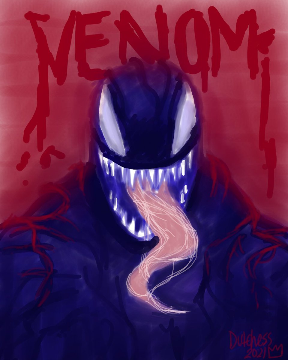 ToniaRulez's tweet photo. Watched Venom 2 with my family yesterday for Thanksgiving. Just want to do a quick sketch of venom. His character is so funny😂 https://t.co/J0kY6aEQnN