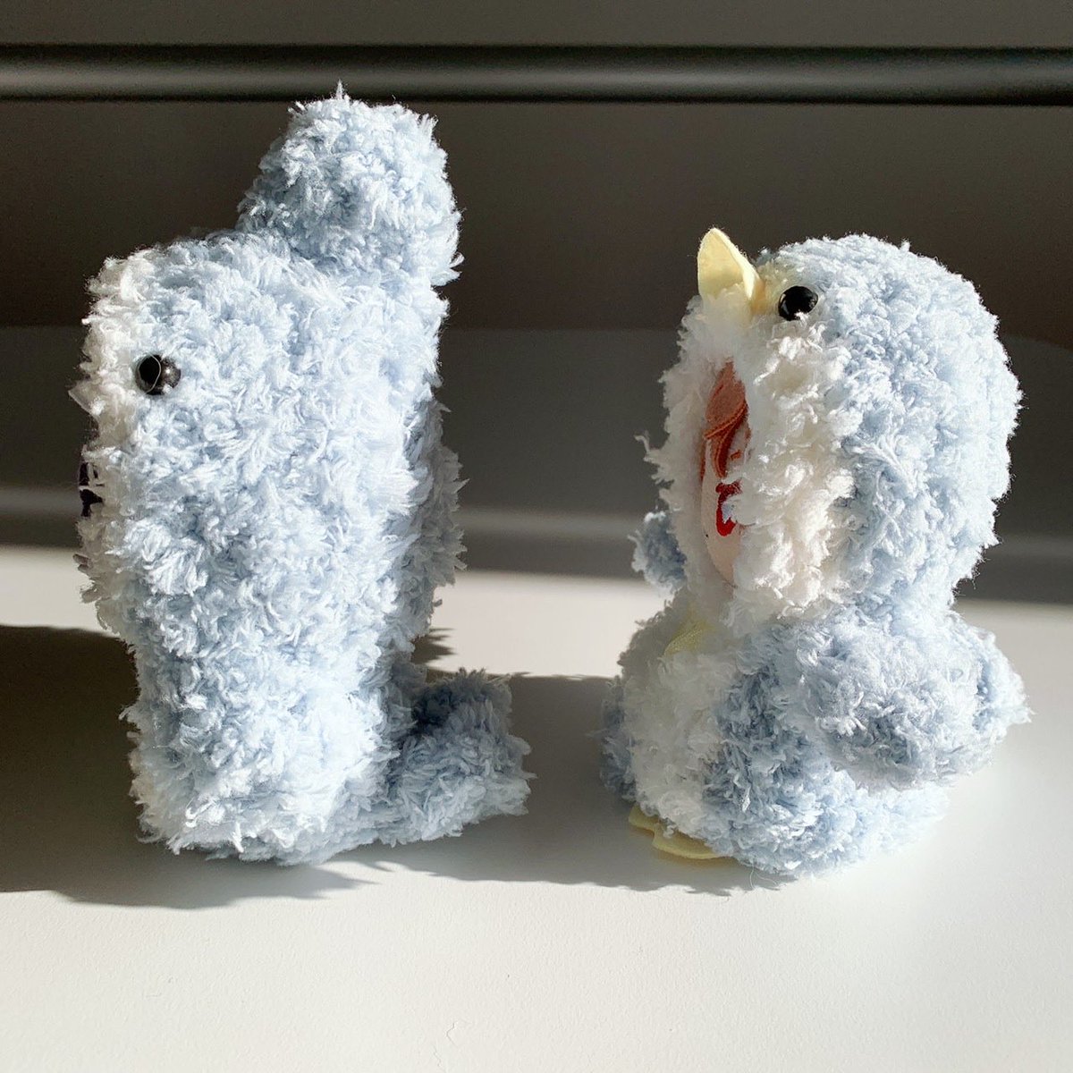 MamanNuit's tweet photo. 10cmぬいちゃんに
サメくんとペンギンさん着ぐるみを
製作しました。
ふわふわキュートに
おめかし😍 https://t.co/mwIVua9Avp