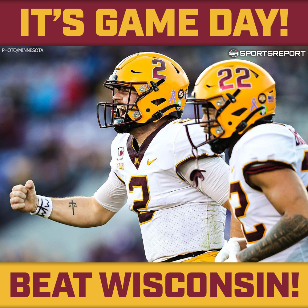 IT'S GAME DAY! GO #GOPHERS!!! BEAT WISCONSIN!!
