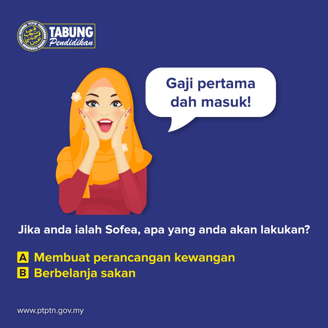 PTPTNOfficial's tweet photo. Selalunya bila terima gaji pertama, banyak benda kita nak buat kan?
Ha! Kalau anda ialah Sofea, anda akan pilih yang mana satu?
Jangan lupa komen dekat bawah jawapan anda ya!
#PeluangKejayaanAnda
#LoveSSPN https://t.co/YhEDLadlrK