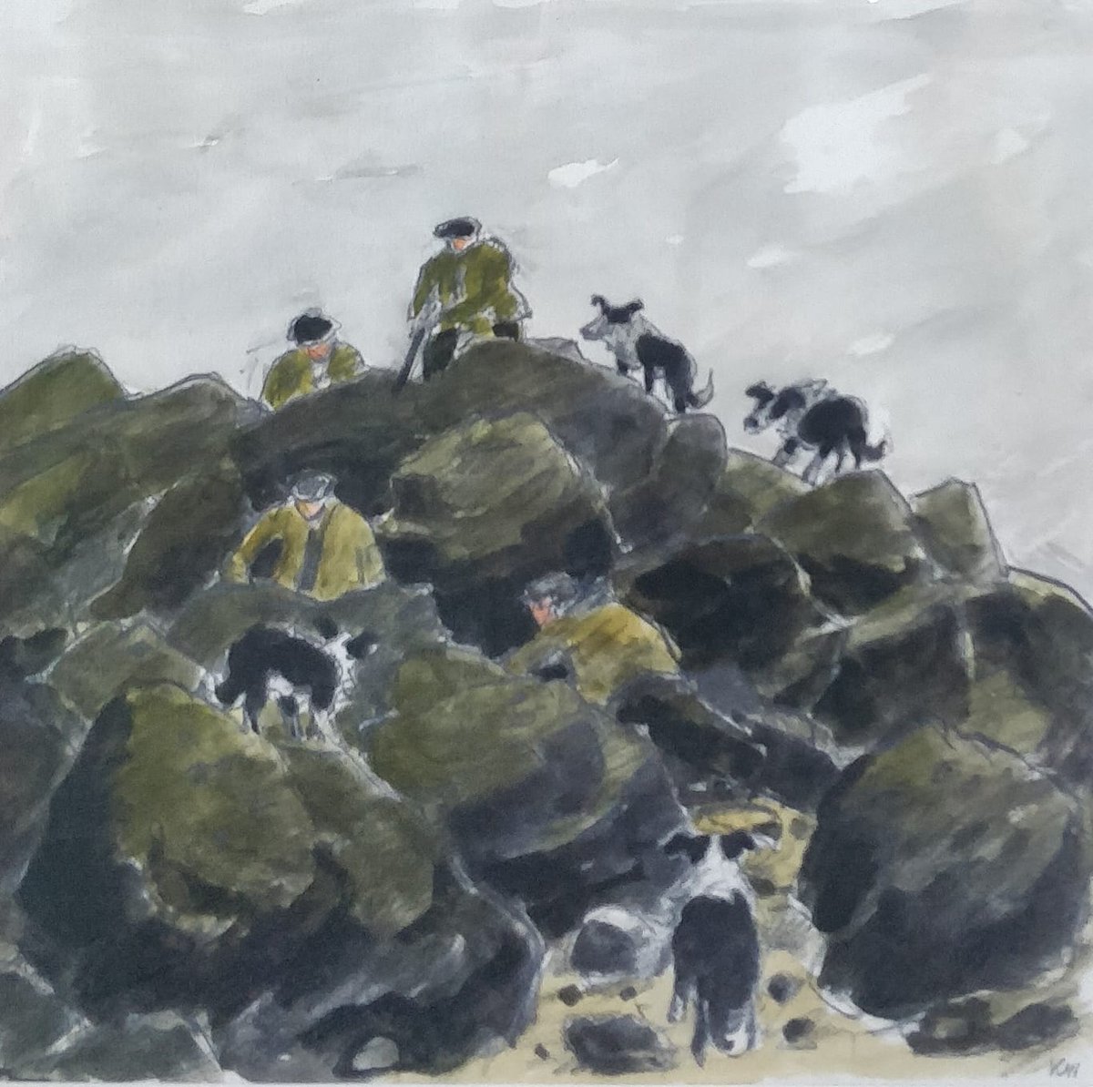 RogersJonesCo1's tweet photo. DELIVERED FOR AUCTION THIS WEEK
Rare Sir Kyffin Williams RA colour print (12/20) 'The Fox Shoot' 🦊
ESTIMATE: £700-1000
AUCTION: The Welsh Sale
DATE: March 12
#kyffin #rareprint #foxwshoot @Welsh_art #sirkyffin #auction https://t.co/fxPxNFsrcJ