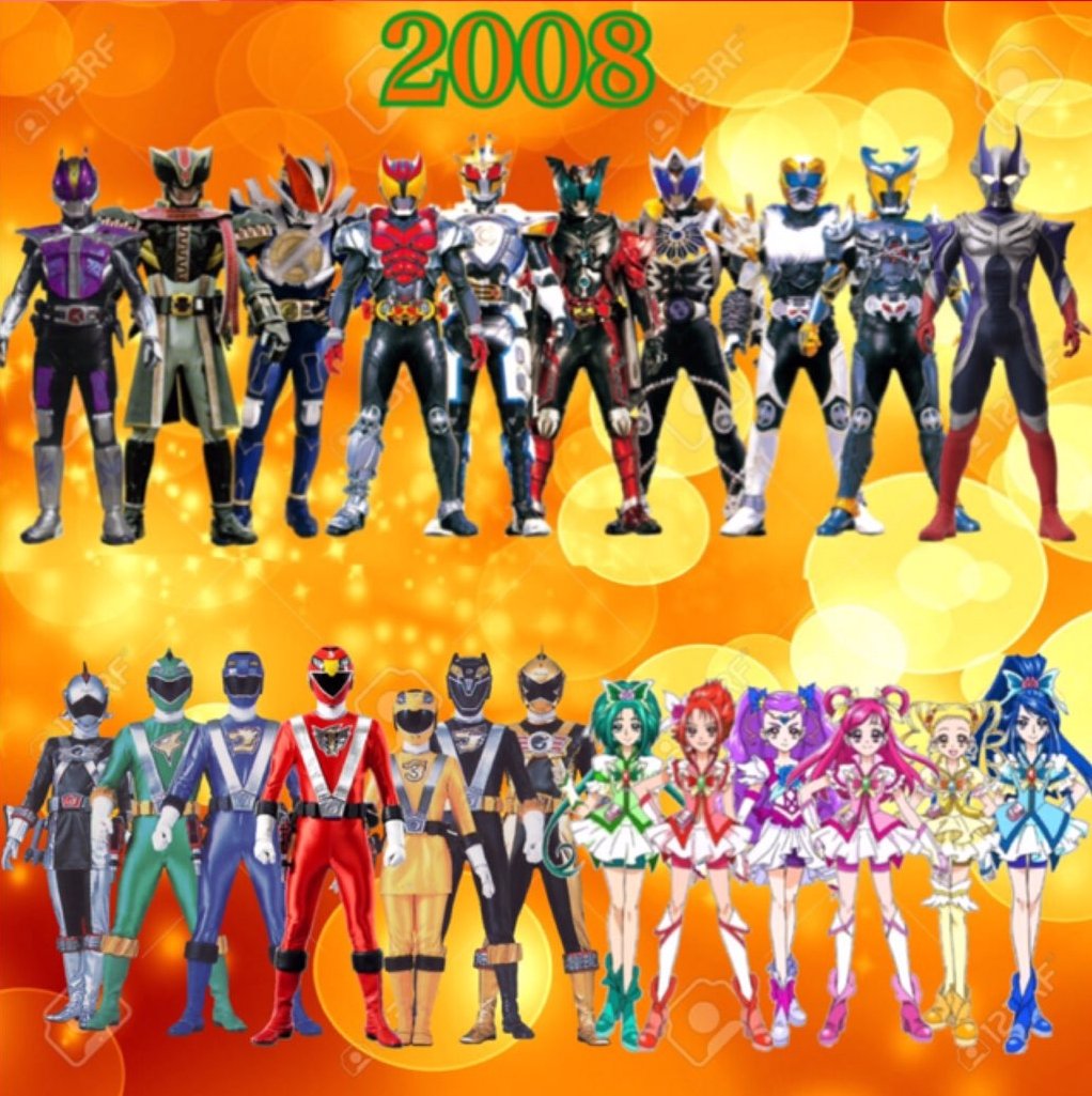 ニチアサ2007~2010 #スーパー戦隊 #仮面ライダー #プリキュア