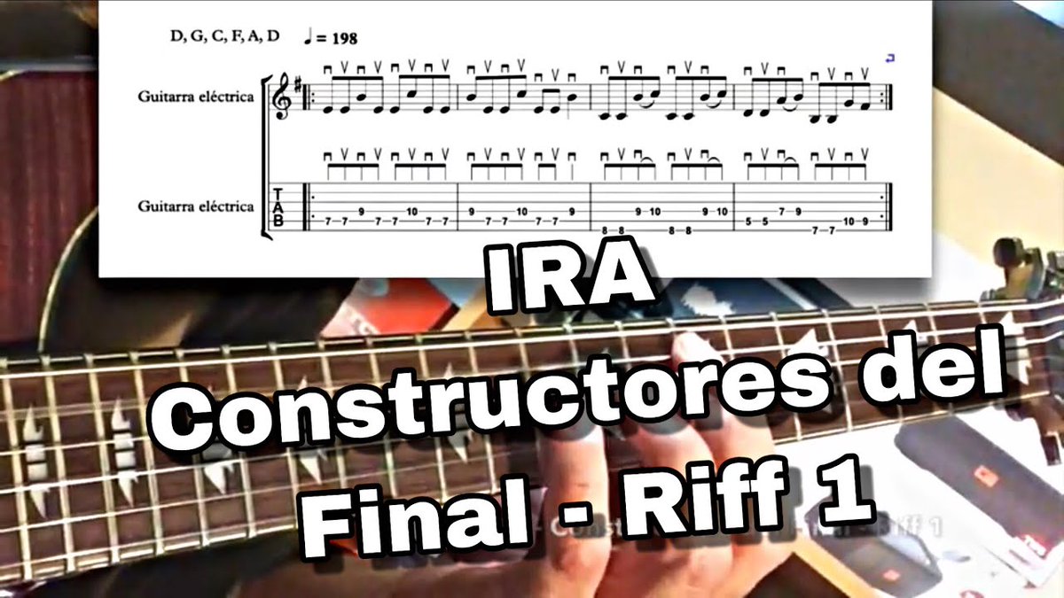rolacruz's tweet photo. Micro Tutorial - IRA - Constructores del final - Riff 1 https://t.co/lysbZE87gw https://t.co/1s9woT4p6a