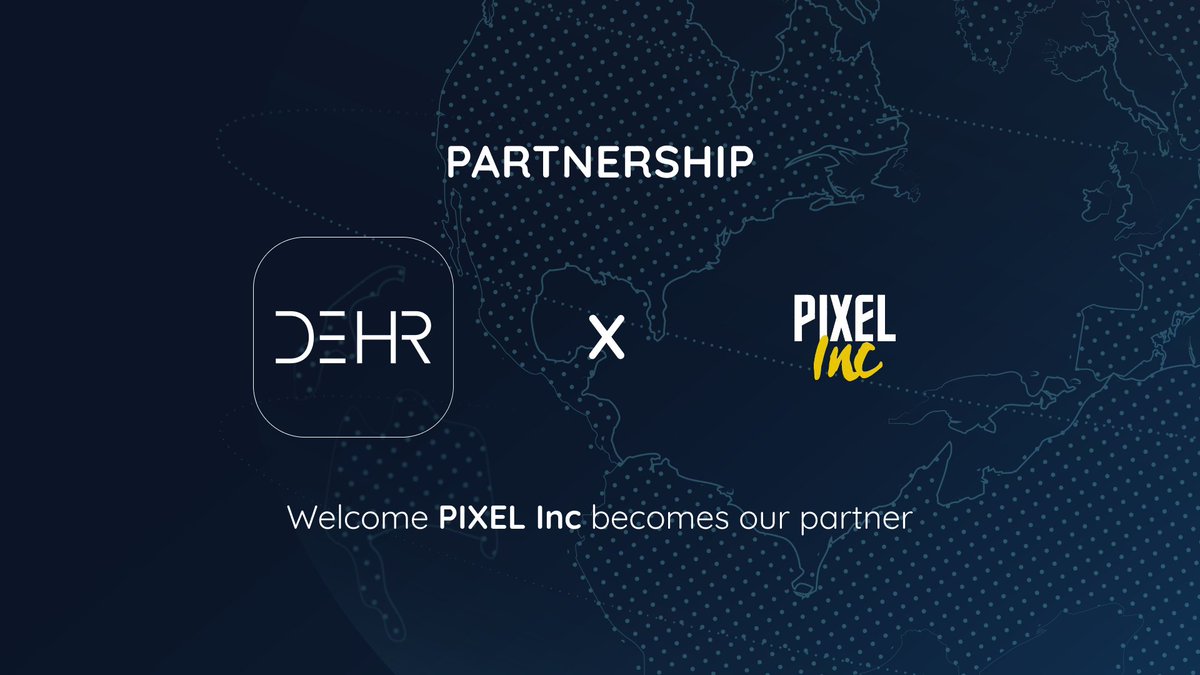 DehrOfficial's tweet photo. 💥Big News!!! #DeHR partners with #Pixel Inc
The goal of both parties is to bring more mainstream users into the #crypto space, get DeHR in front of millions of potential supporters. More detail at https://t.co/2Cw3WTXl8c https://t.co/iTXv4Id3Tw