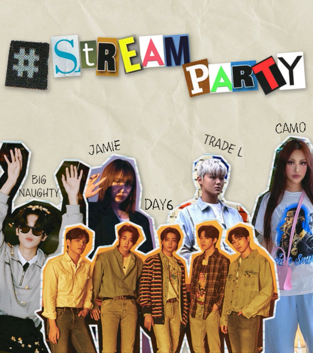 Everyone, we are having a streaming party with all this wonderful fan accounts for so many talented artists! your participation is highly appreciated 💗

<a href="/JiminParkBR/">Jamie Brasil</a> <a href="/camobrasil/">CAMO Brasil</a> @BigTradeBrasil <a href="/TRADELarchive/">TRADE L archive</a> <a href="/AllAboutSDH/">All About BIG Naughty</a> <a href="/PortalDAY6BR/">Portal DAY6 Brasil</a> <a href="/FanbaseDAY6/">DAY6 BRASIL | HIATUS</a> 

🔗open.spotify.com/playlist/2AdbN…