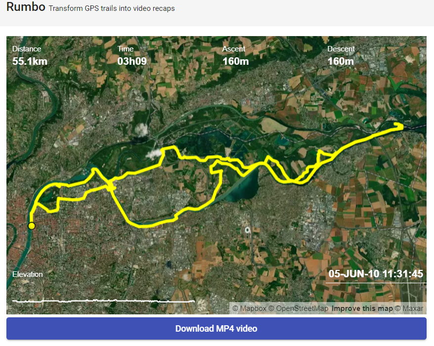 mirbole01's tweet photo. Rumbo, un outil full web gratuit et sans inscription pour transformer des traces GPS (format gpx) en vidéo animées (format mp4)
https://t.co/Kb3nwMo7fg https://t.co/Tht2QXTSmF