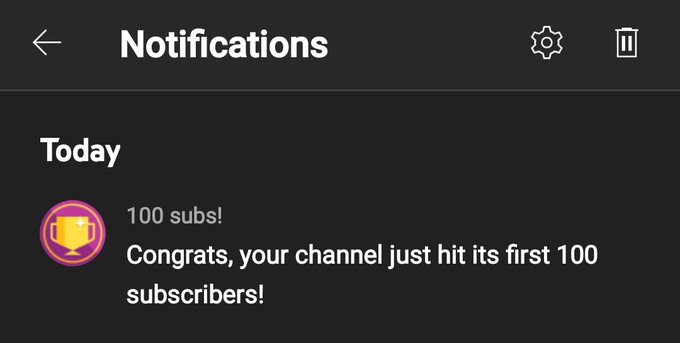 The notification just came through on the YT Studio that I hit 100 subscribers. The channel is growing<a href="/tag/nsfwaudio"class="tags"><span>#nsfwaudio</span></a><a href="/tag/asmrroleplay"class="tags"><span>#asmrroleplay</span></a>
