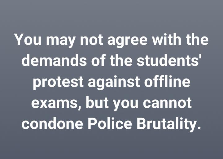 labonoilika's tweet photo. Where is the lie?  #StudentsAgainstNUOfflineExam https://t.co/7lVdH6WIOj
