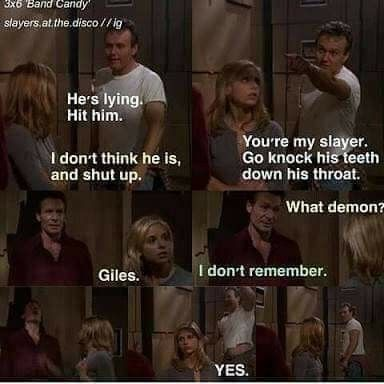 fallon_flame's tweet photo. @AliiRidge @plvanover88 It was! She was being all ninja-Houdini lol 🤣
Always hilarious when Teal'c takes pleasure shit-stirring his enemies when he loosened up alittle! 🤣Oh you mean this little exchange from #BandCandy? 
Great episode! Giles lil celebration when Ethan gets punched by Buffy🤣 https://t.co/SpjORAWy44
