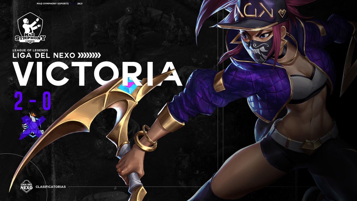 #VICTORIA 🟣 Segunda victoria en las clasificatorias de Liga del Nexo. ¡GG <a href="/TeamBlueForMid/">Blue For Mid</a>! ⚔

#gomse #ourSymphony #wecareweplay