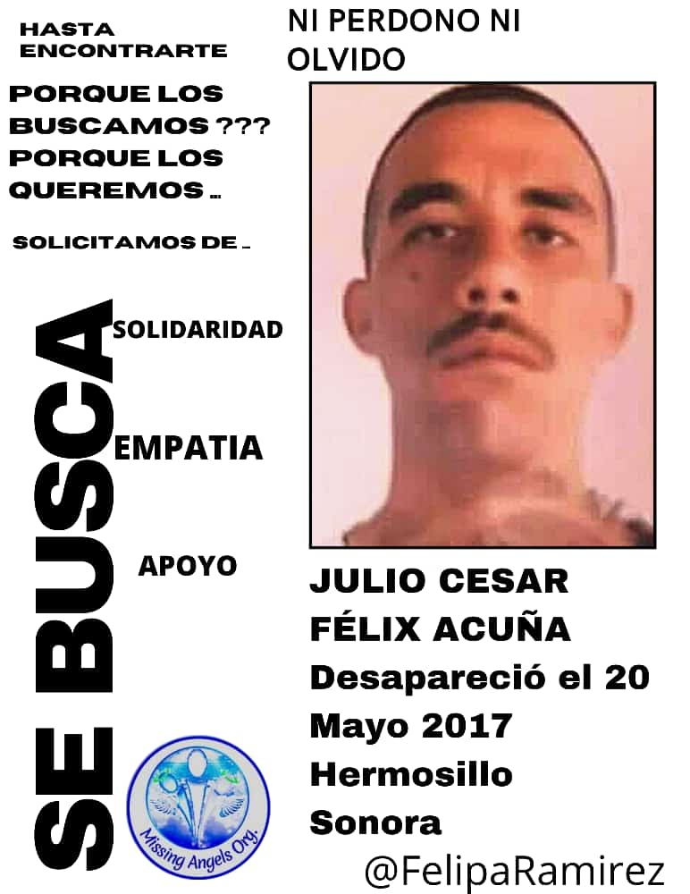 #HASTAENCONTRARLOS 
#¿ DONDE ESTÁN?
#¿LOS HAS VISTO?
#RT POR FAVOR 
<a href="/FelipaRamrez1/">Felipa Ramirez</a> 
<a href="/CeliaAcuaMoren1/">Celia Acuña Moreno</a> 
<a href="/cebver/">Comisión Estatal de Búsqueda Veracruz</a> 
<a href="/HerminiaBarren1/">Herminia Barrenechea</a> 
<a href="/Alejand70538390/">Andamos Perdidos pero no nos den por muertos</a> 
<a href="/VozdelosDesapa/">Voz de los Desaparecidos en Puebla</a> 
<a href="/daa3a87b219f4c0/">Cirilo Hernandez</a> 
<a href="/ZurizadeyM/">Alto a las desapariciones forzadas.</a>