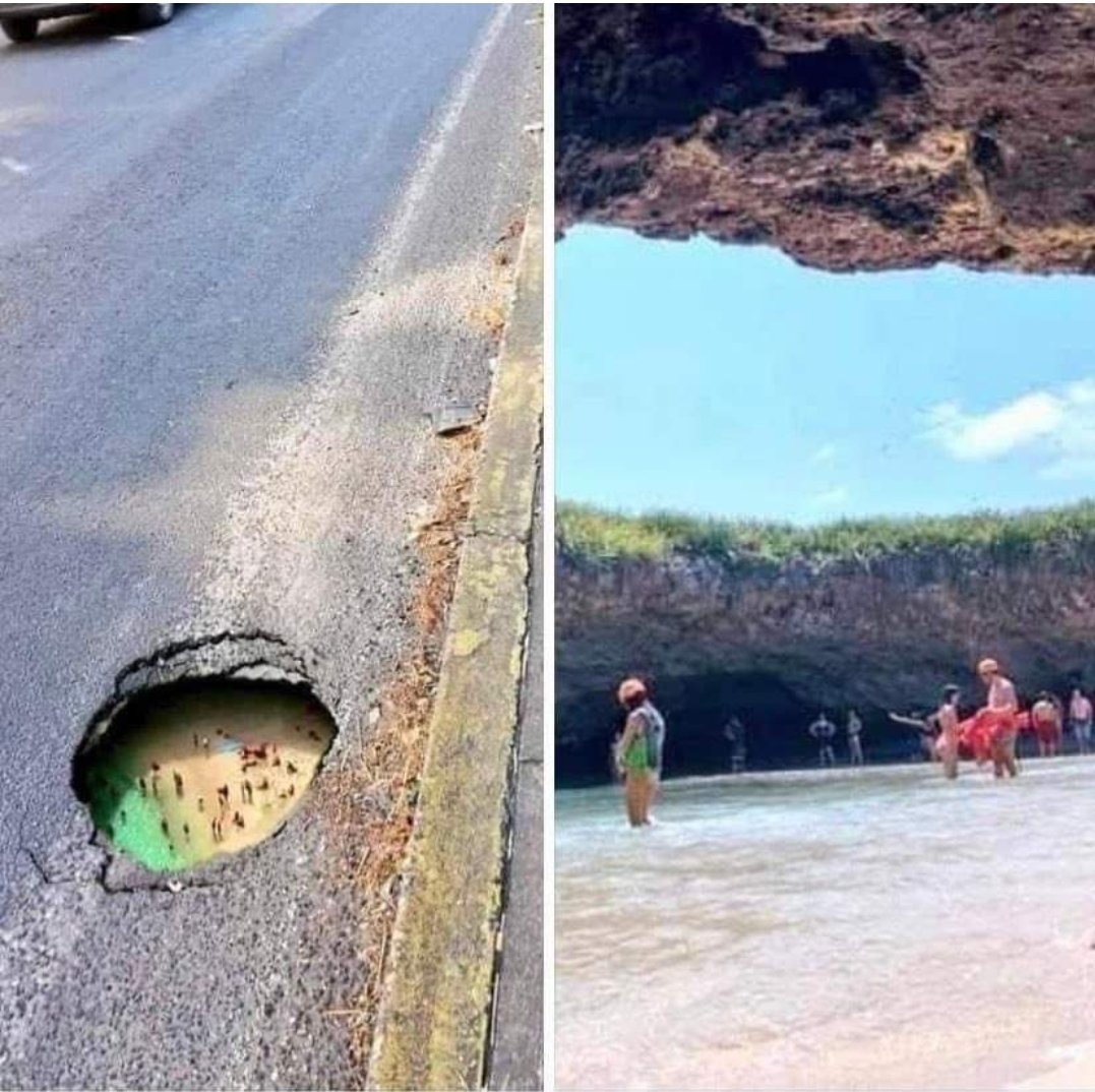 MYRNAVM3's tweet photo. Descubren playa clandestina en un bache de Hermosillo. https://t.co/LCjmtiwbiI