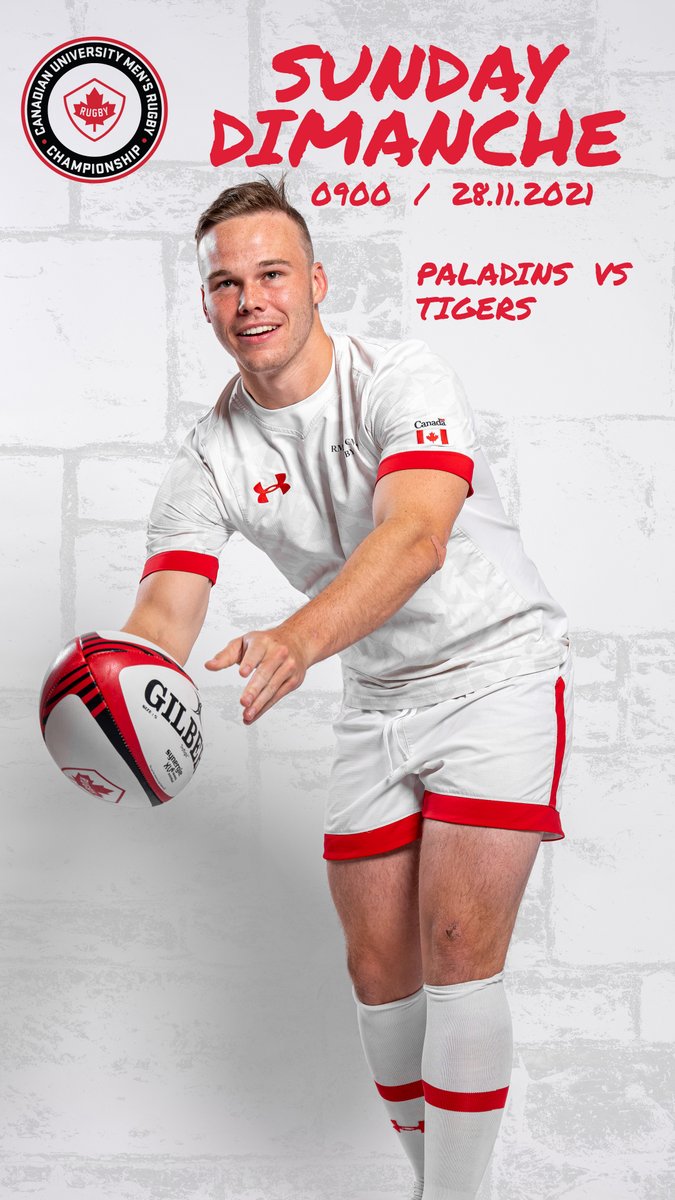 RMCPaladins's tweet photo. Our last game at the Canadian University Men's Rugby Championship will be Sunday at 9AM vs Dalhousie.
//
Notre dernier match au Championnat canadien universitaire de rugby masculin aura lieu dimanche à 9h contre Dalhousie.
🎟️ https://t.co/gOEciYCrMm
🎥 https://t.co/EbS7nwhVYv https://t.co/kkGHB4m2fi