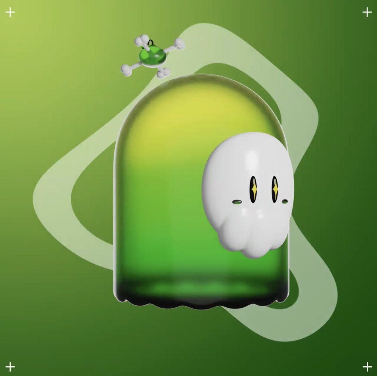 __yeddie's tweet photo. @BooFacesNFT A slime with a tail, gotta be maplestory! 🍁
#BooFaces https://t.co/HWHKR5XEym