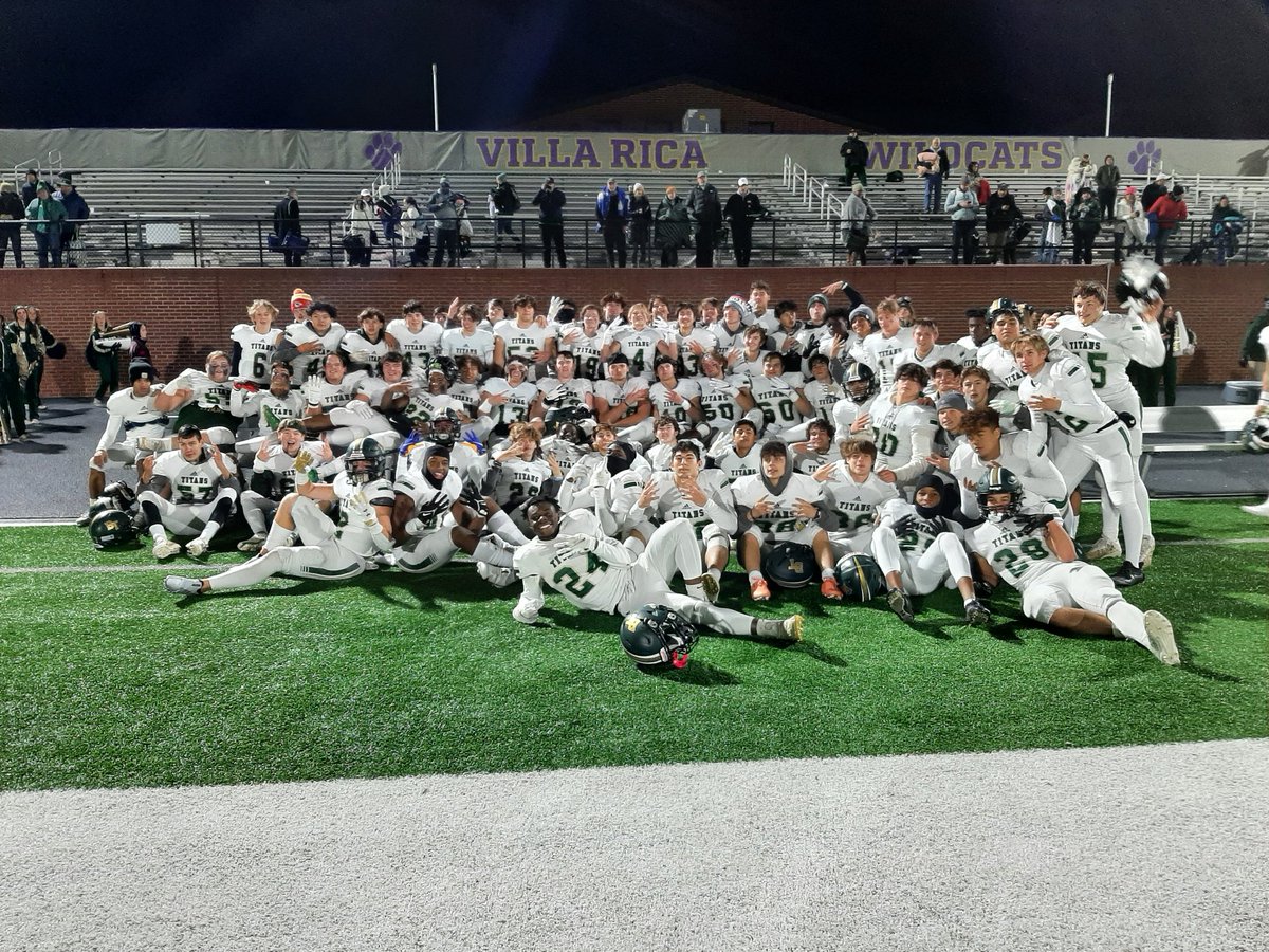 BT Football: Another huge win tonight. Titans win 49 to 7.  Off to my high school Alma Mater Calhoun next Friday for what will be a packed house. Go Titans <a href="/BTTitansAD/">Blessed Trinity Athletics</a> <a href="/DeldrickJr/">Deldrick Franklin Jr.</a> <a href="/jcfrench_/">JC French</a> <a href="/justicehaynes6/">Justice Haynes</a> <a href="/MavrickTorrico/">Mavrick Torrico</a> <a href="/ryan_scott72/">Ryan Scott</a> @PaulHBT70 <a href="/AbrewAshton/">Ashton Abrew</a> <a href="/AJCsports/">AJC Sports</a>