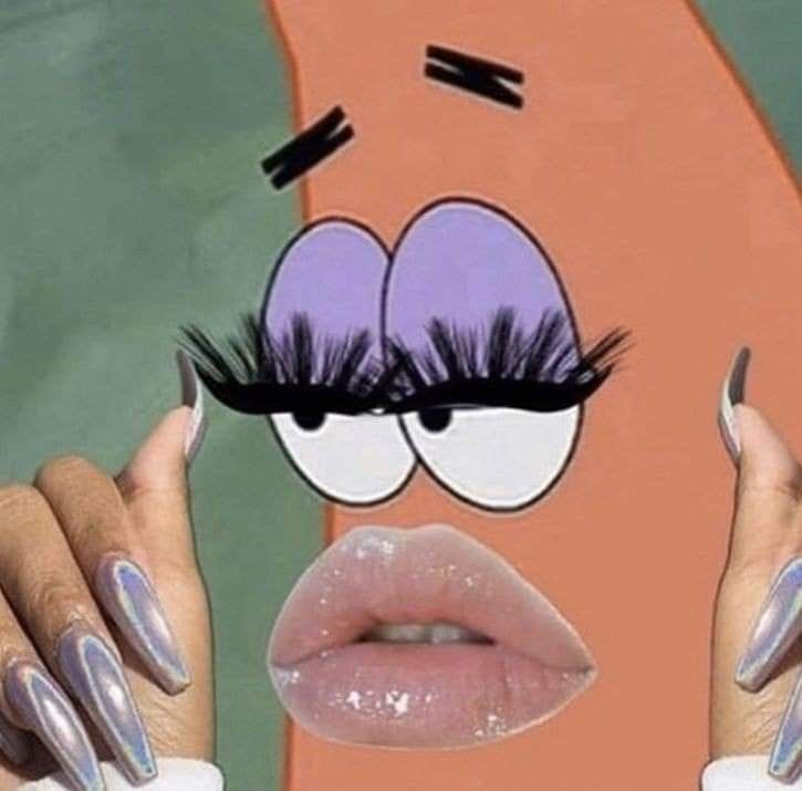 SoleLovesYou's tweet photo. Cuando después de pagar por un maquillaje decente te terminan dejando como Patricio luchona… https://t.co/wOyE81fICq