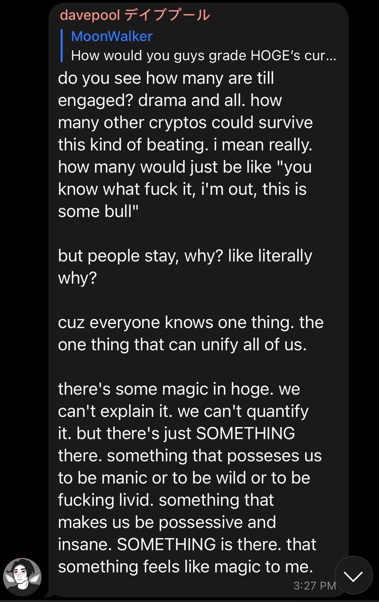 Dogenhoge's tweet photo. @davepool17 and @TheDanMan007Fan have SPOKEN.

One thing we all know, $HOGE is not only inevitable, but it will always end up bringing all of us closer together.

@HogeFinance @HogeMarketing @DailyHoge 

@binance @coinbase @krakenfx @HuobiGlobal @kucoincom 

#HOGEeverywhere #Hoge https://t.co/QN90WShOZ5