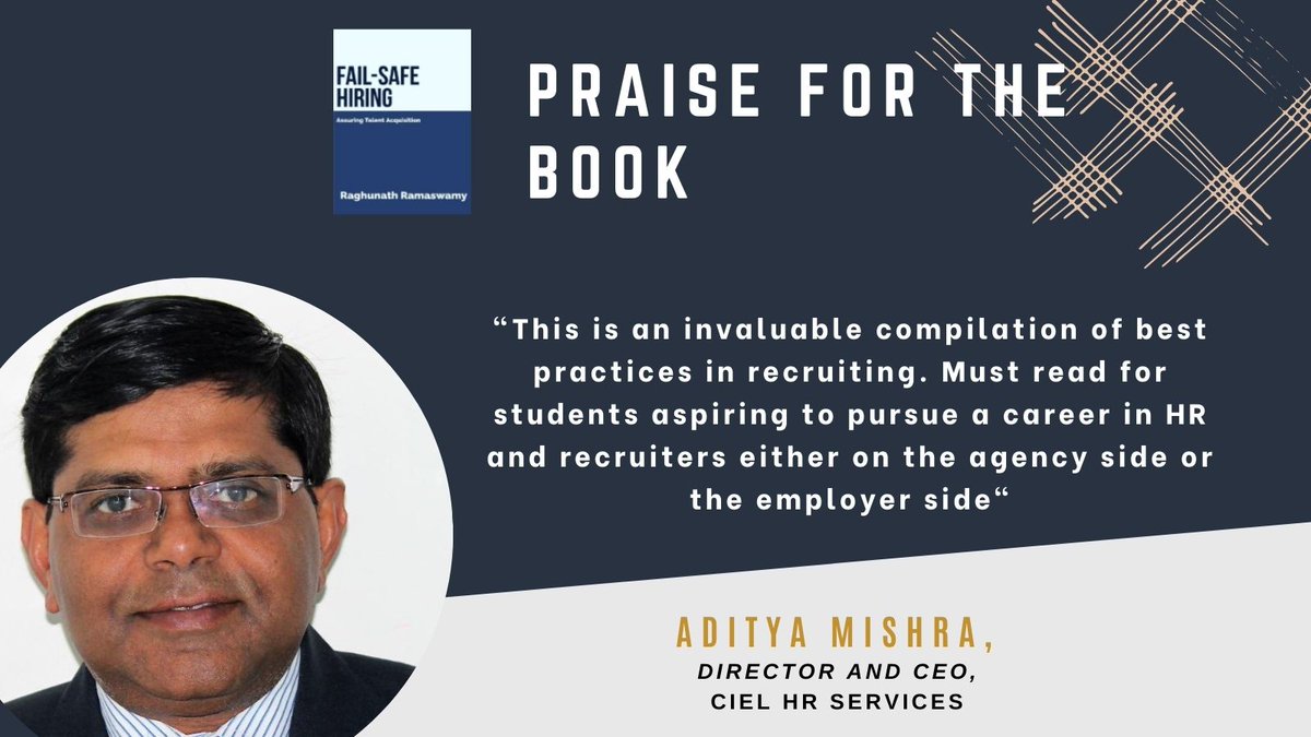 To order the book: amzn.to/3032bYU

#HR #talentacquisition #TA #recruitment #recruiters #hiring #recruiting #Recruitmentbook #Books #author #recruitmentguide #recruitersguide #Careerguide #careerguidance #careergoals #careeradvice #hiringtips #humanresources #jobs #resume