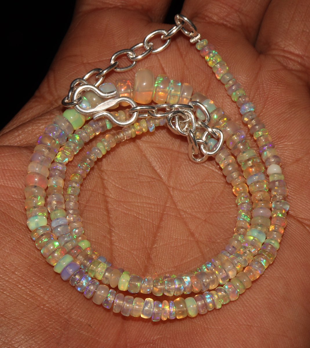 Excited to share the latest addition to my #etsy shop: Beautiful 100% Natural 3 to 6 mm Ethiopian Fire opal Roundel Beads Necklace , Opal STRAND , chain , Opal Beads , Beads --B2233 etsy.me/3rdAwUf #firstcommunion #rondelle #luck #yes #opal #unisexadults #gemst