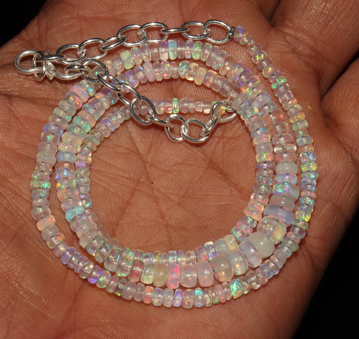 Excited to share the latest addition to my #etsy shop: Beautiful 100% Natural 2.5 to 5 mm Ethiopian Fire opal Roundel Beads Necklace , Opal STRAND , chain , Opal Beads , Beads --B2235 etsy.me/3cTbVLZ #firstcommunion #rondelle #luck #yes #opal #unisexadults #gem