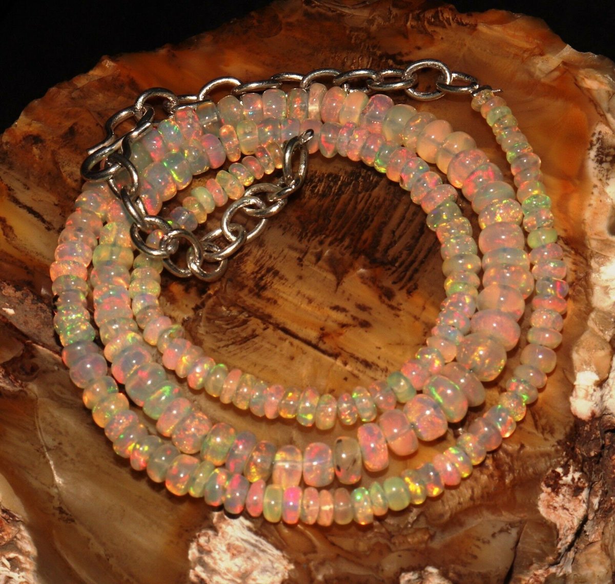 Excited to share the latest addition to my #etsy shop: Ready to ship 3-5 mm Ethiopian welo Fire opal Beads Beautiful 100% Natural Necklace free shipping etsy.me/3rhWRjk #birthday #rondelle #luck #yes #opal #unisexadults #brass #hook #ethiopianopalbeads