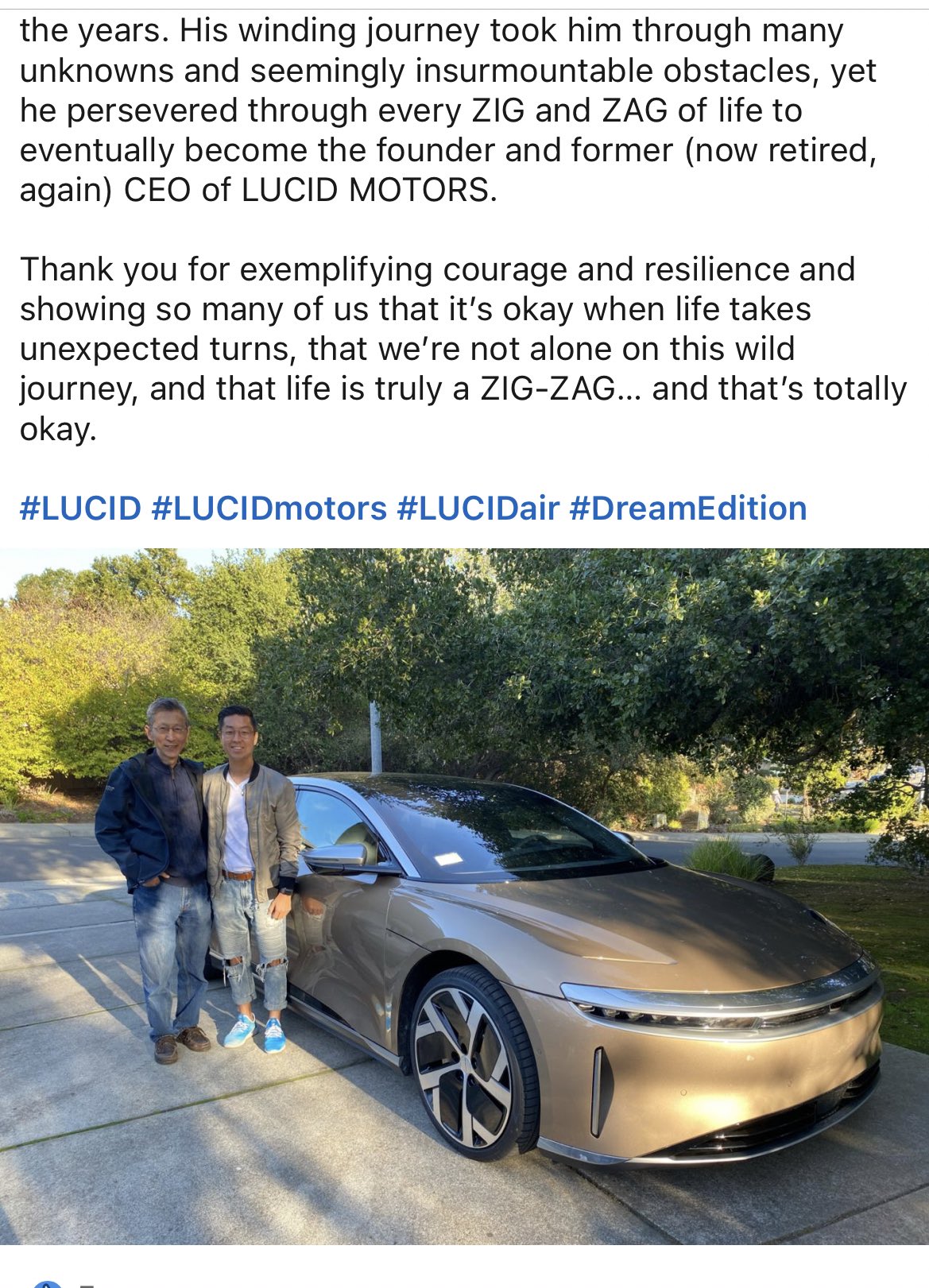 Lucid Group 2028 millionares on X It s Nice to see that Atieva Co founder Sam Weng. Inspiring others to do great things. found inspiration in those who went before me individuals