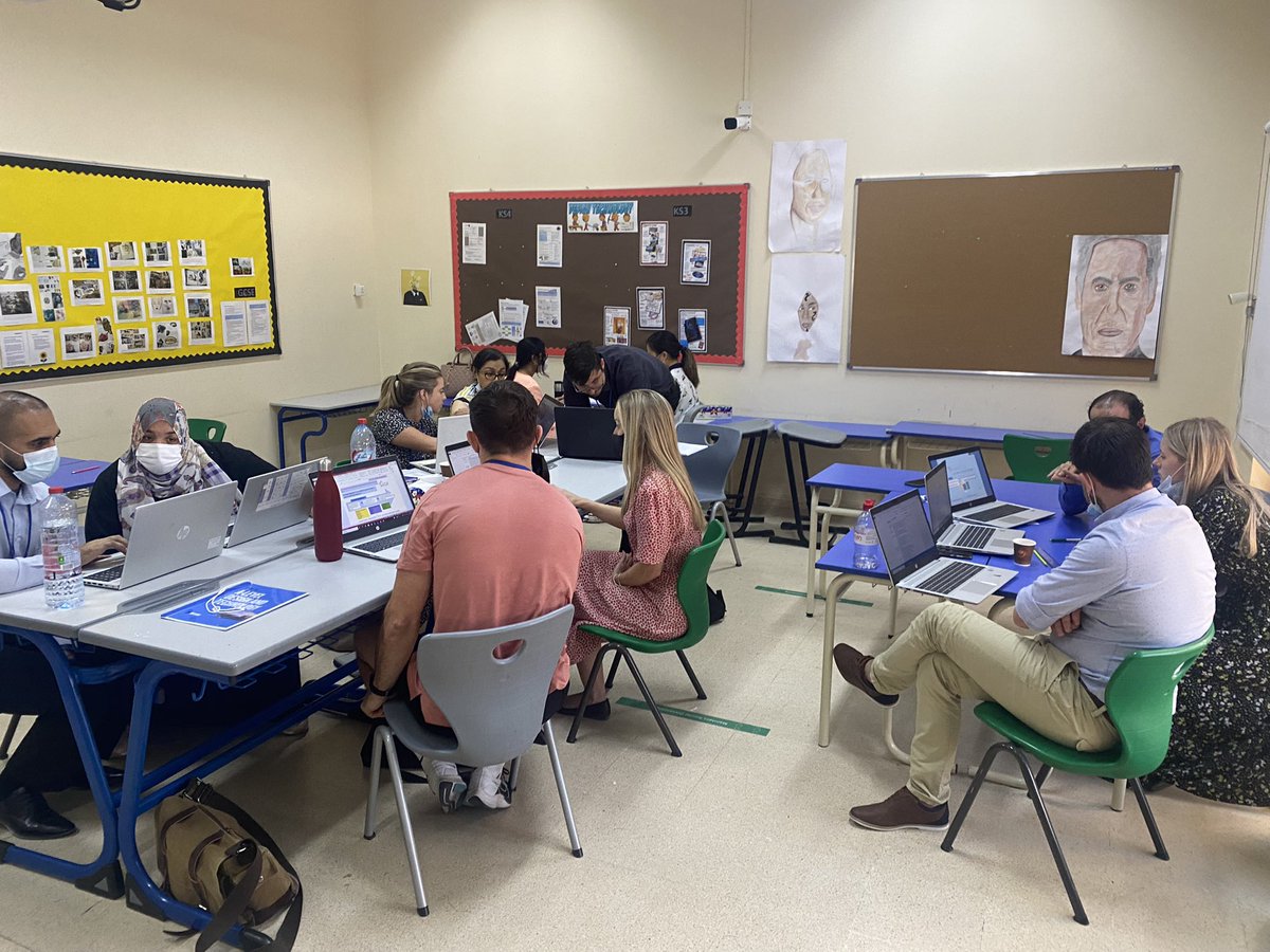 KyleKnott12's tweet photo. The Coaching Triad system at @StarQusais is well underway. Helping each other become better teaches by sharing ideas and providing positive challenge! #CollabUAE #PLN #education @staraltwar @MrDavidGill1 @ncaiAU https://t.co/oCXEs6kdZc