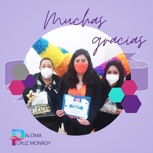 PalomaCruzMonro's tweet photo. Premio municipal, Presea por la Defensa de la Mujer 💜✨🙏🏻
Feliz y agradecida por esta alta consideración @MarletRodea y @TolucaGob 

Que nunca se dude hasta dónde puede llegar la juventud, aquella que en estos momentos se encuentra construyendo un mejor municipio, estado y país. https://t.co/a91YEQqxrf