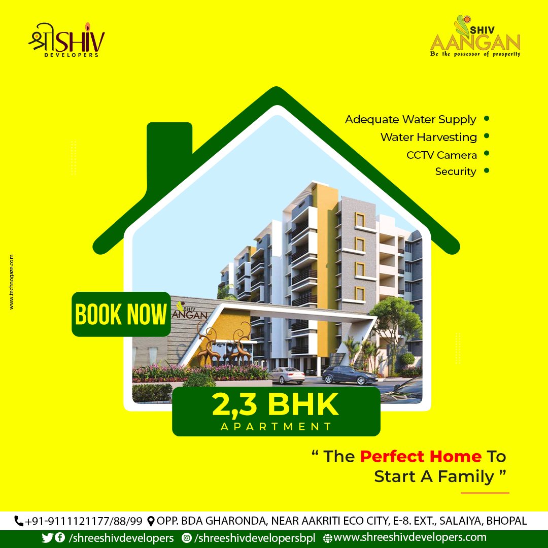 shreeshivdev's tweet photo. The Perfect Example of Everything Under One Shade!
Cont Us: 9111121177/88/99
Visit: https://t.co/rme3QuaRJv
Add: Opp. BDA Gharonda, Near Aakriti Eco City, E-8. EXT. Salaiya Bhopal
#ShreeShivDevelopers #ShivAangan #propertyinbhopal #bhopalrealestate #Bhopal #builders #construction https://t.co/UUQDtexemN