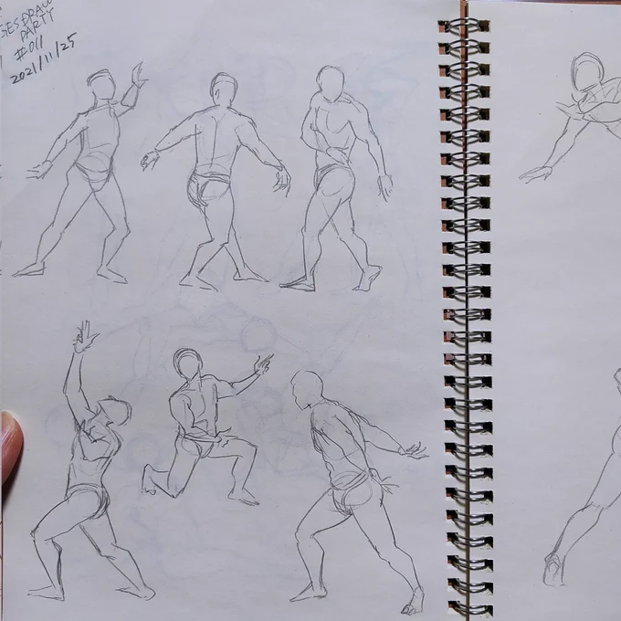 最近仕事初めの数十分の時間にGESDRAW PARTYの動画を見ながらジェスドロ練習してます。 https://t.co/PxPUu9QHrF 