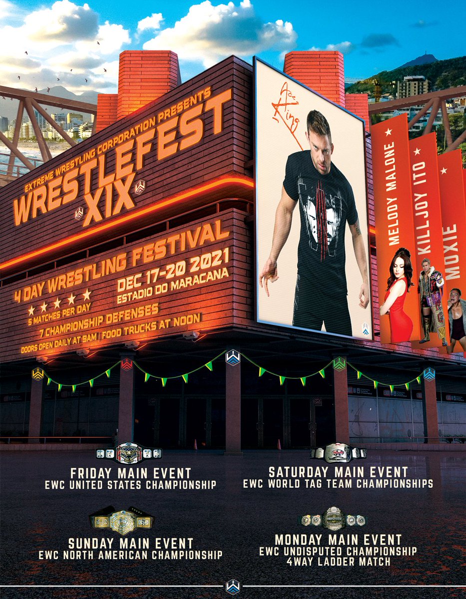 StrangleMania's tweet photo. Every Season Finale has now aired .. which means the #WrestleFestXIX card has been finalized!

The Four Day Wrestling Festival kicks off Dec 17th

Check out the card here:
https://t.co/761vZ0rMgz

#EWC #WFXIX #WrestleFest #Wrestling #Festival #efed #ewrestling #rp https://t.co/hB3cLYsVrL
