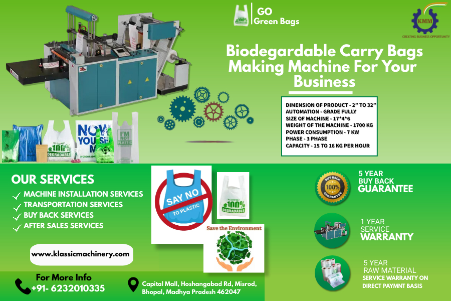 KlassicMachines's tweet photo. Biodegradable Carry Bag Making Machine for your new Business
--------
We Provide a free installation, Transportation &amp; Buy Back Services...

#biodegradable  #Gogreen  #machines #machineinstall https://t.co/oFidPw8EV8