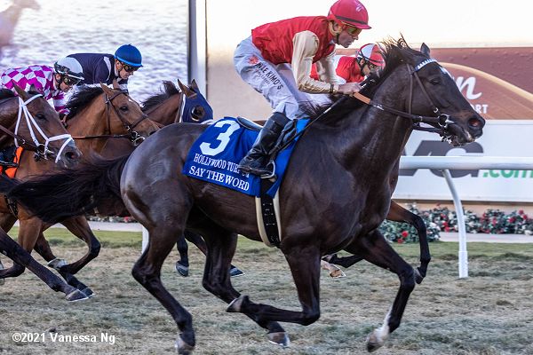 Say the Word gets up at the wire in the Hollywood Turf Cup (G2): Friday at Del Mar, Say the Word rallied on the outside to win the Hollywood Turf Cup (G2) by a length over pacesetter Acclimate and Friar's Road with favorite Rockemperor 5th. Get the… https://t.co/gYOkjTtwwr https://t.co/uxG4SGNCC4