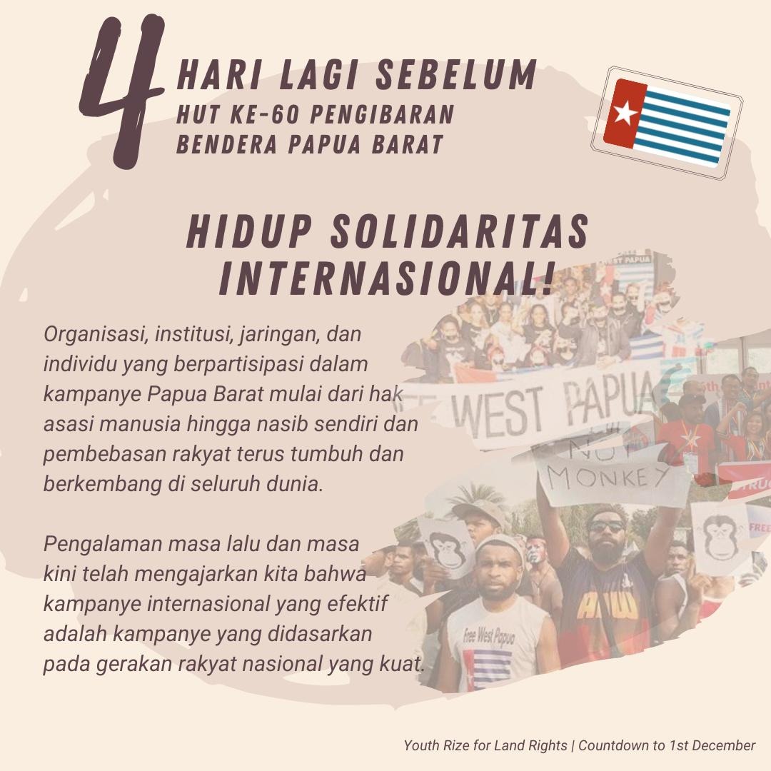 SMandabayan's tweet photo. 01 Desember 2021
4 Hari Lagi Hari Pengibaran Bendera Papua Barat
#MorningStarIsMyFlag π¨πΊ
#FNMPP
#FreeWestPapua https://t.co/HEe8pxVHNT